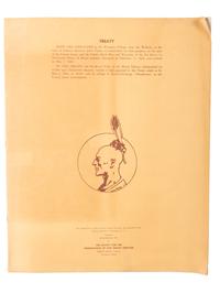 [NATIVE AMERICANS]. A group of 6 items regarding various Eastern Native American Tribes - Shawnee, Wyandot, Miami.