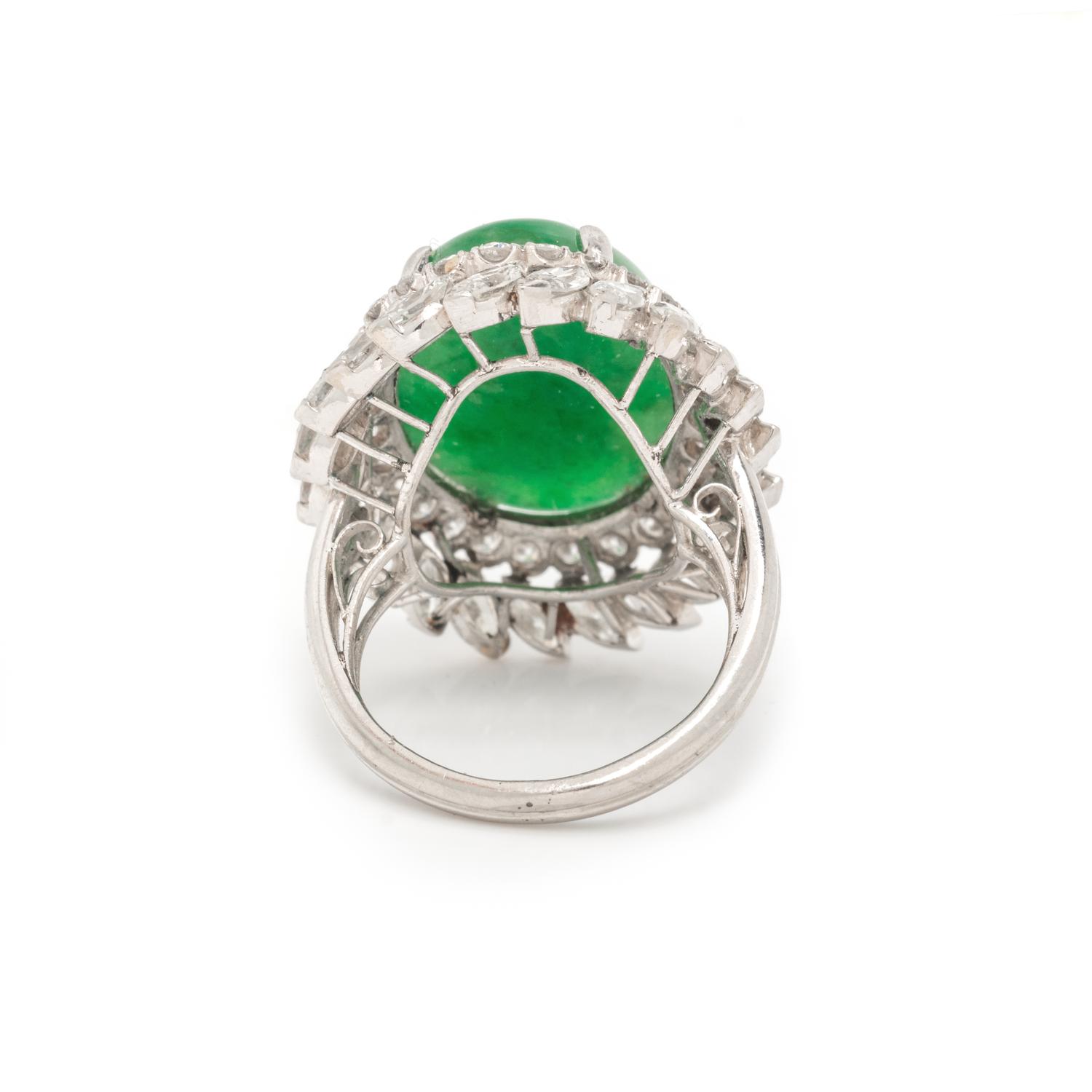 JADE AND DIAMOND RING