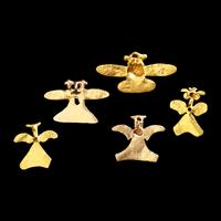 Five Costa Rican Tumbaga Bird Pendants