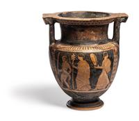 An Attic Red‑Figured Column‑Krater with Dionysiac Scenes