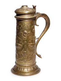 A Continental Gilt Metal Tankard