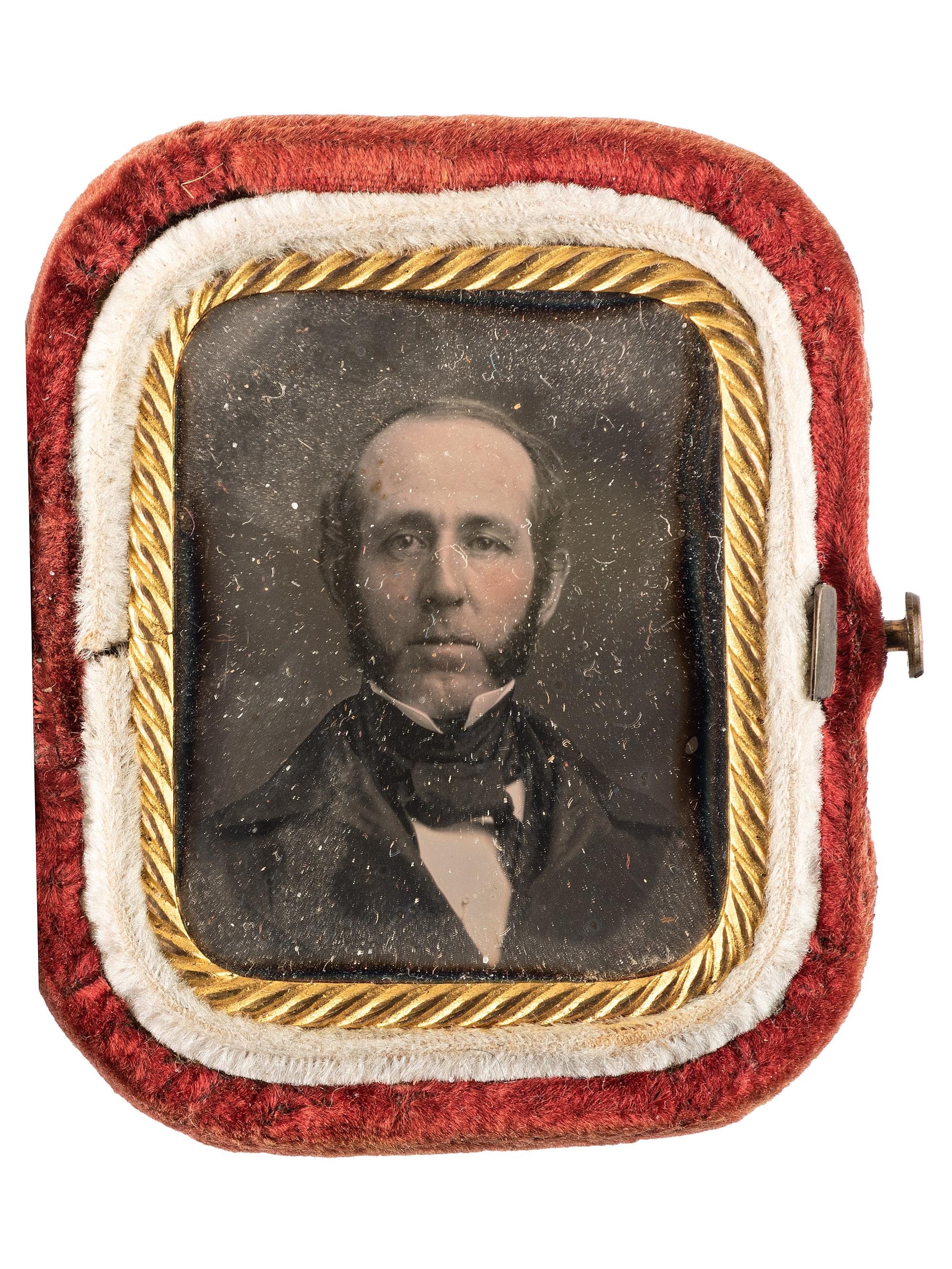 [MILITARIA]. Brigadier General Lansing B. Swan archive incl. New York militia frock coat, belt, epaulettes, and daguerreotype.