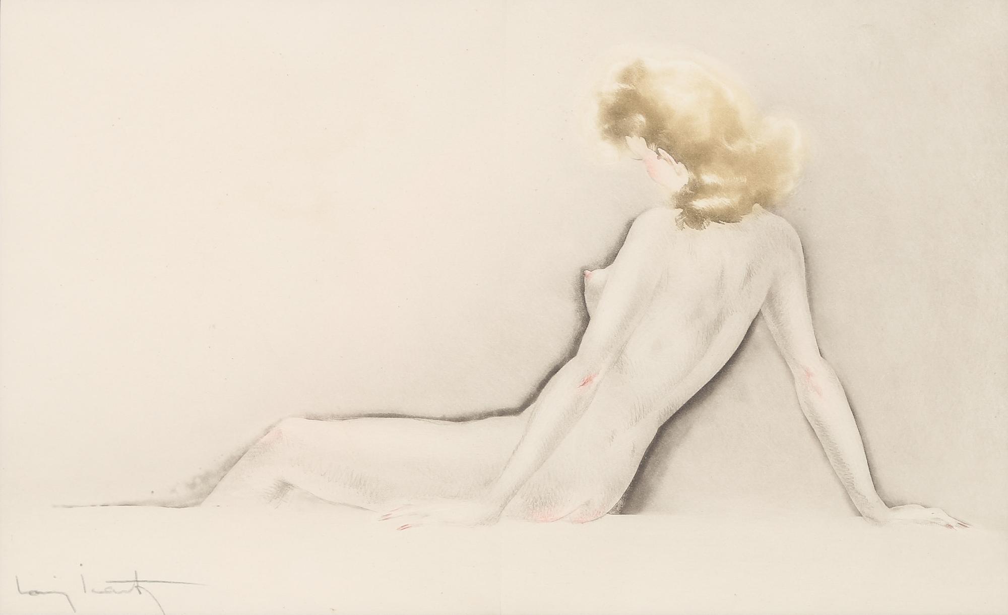 Louis Icart, (French, 1888-1950), Reclining Nude