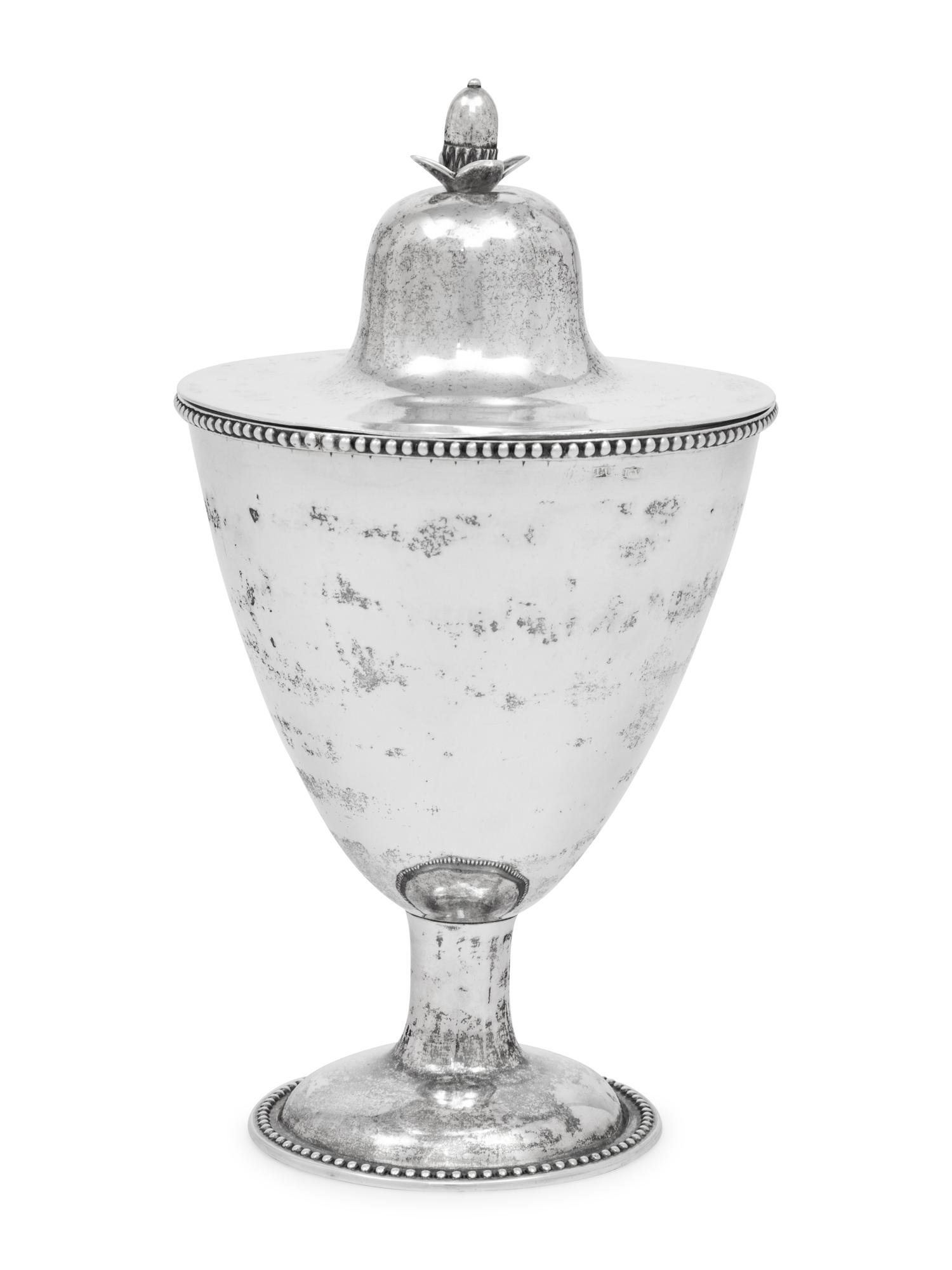 An American Silver Covered Sugar Urn