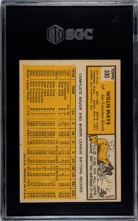 A 1963 Topps Willie Mays Baseball Card No. 300 (SGC 6 EX/NM)