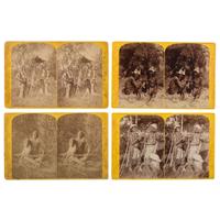 [WESTERN AMERICANA]. HILLERS, John Karl (1843-1925) & BEAMAN, Elias Ocott (active 1870s), photographers. A set of 55 Powell Survey stereoviews from the series Indians of the Colorado Valley . Various publishers, ca 1874.