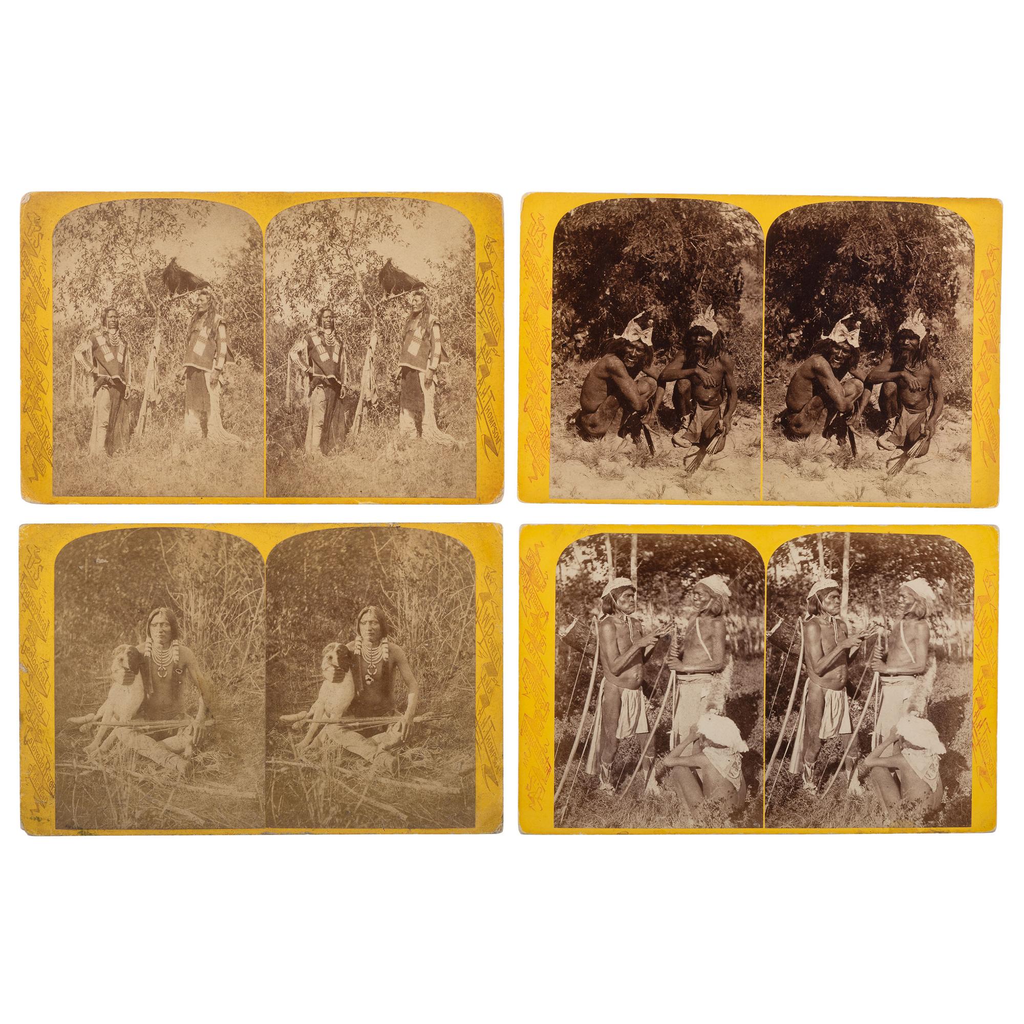 [WESTERN AMERICANA]. HILLERS, John Karl (1843-1925) & BEAMAN, Elias Ocott (active 1870s), photographers. A set of 55 Powell Survey stereoviews from the series Indians of the Colorado Valley . Various publishers, ca 1874.