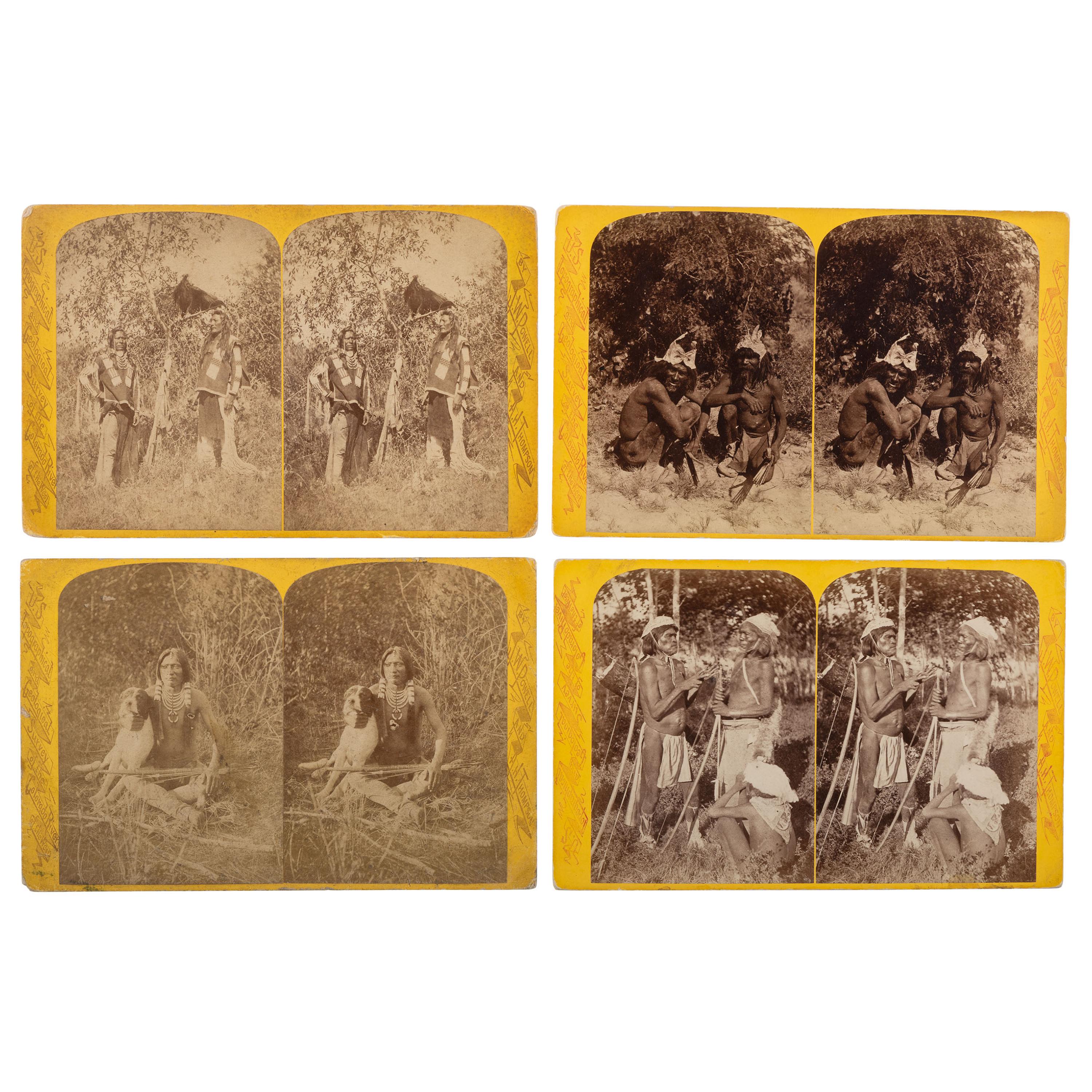 [WESTERN AMERICANA]. HILLERS, John Karl (1843-1925) & BEAMAN, Elias Ocott (active 1870s), photographers. A set of 55 Powell Survey stereoviews from the series Indians of the Colorado Valley . Various publishers, ca 1874.