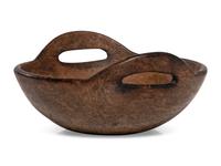 A Fine Turned and Carved Bird's Eye Burl Maple Bowl