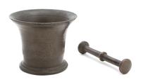 Two Mortar and Pestles Height of taller 5 inches. — 19TH CENTURY