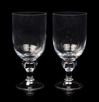A Pair of Large Contemporary Glass Vases