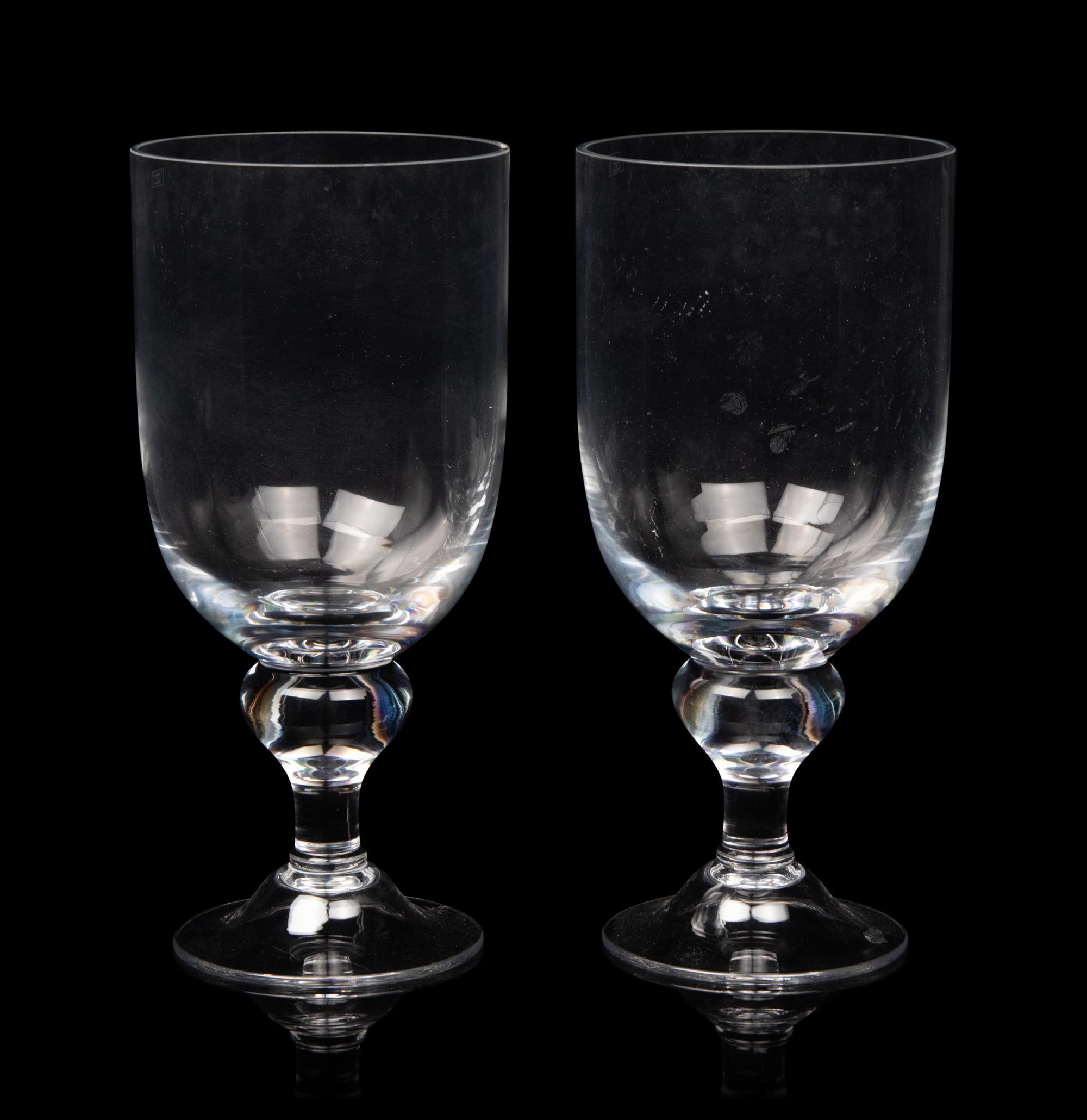 A Pair of Large Contemporary Glass Vases