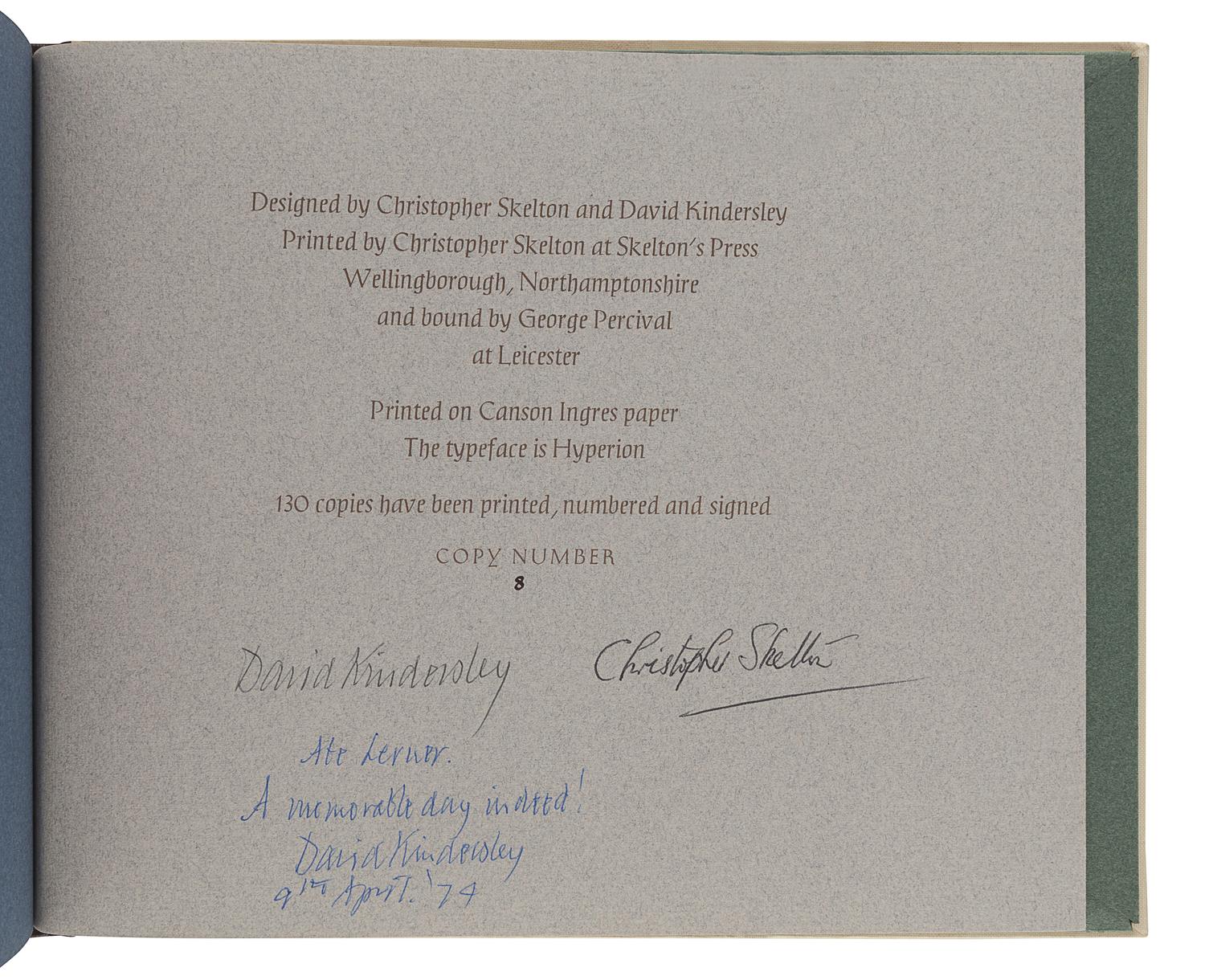 [FINE PRESS]. A group of 4 works, comprising: