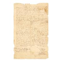 [Piracy] Autograph Letter, Signed by a Representative of Cape May County to New Jersey Governor Jonathan Belcher, Regarding Enemy Privateers Along the Coast of North America and Cape May, 1747