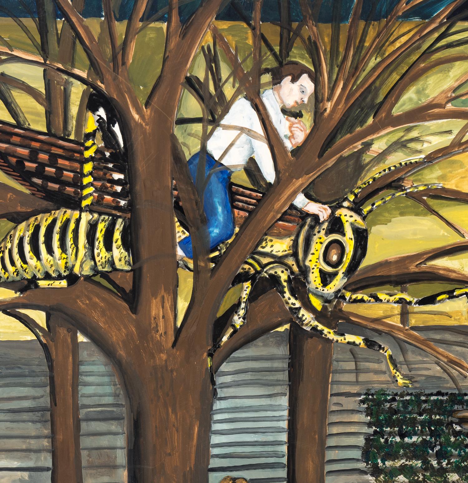 Untitled (The Hens and the Grasshopper)