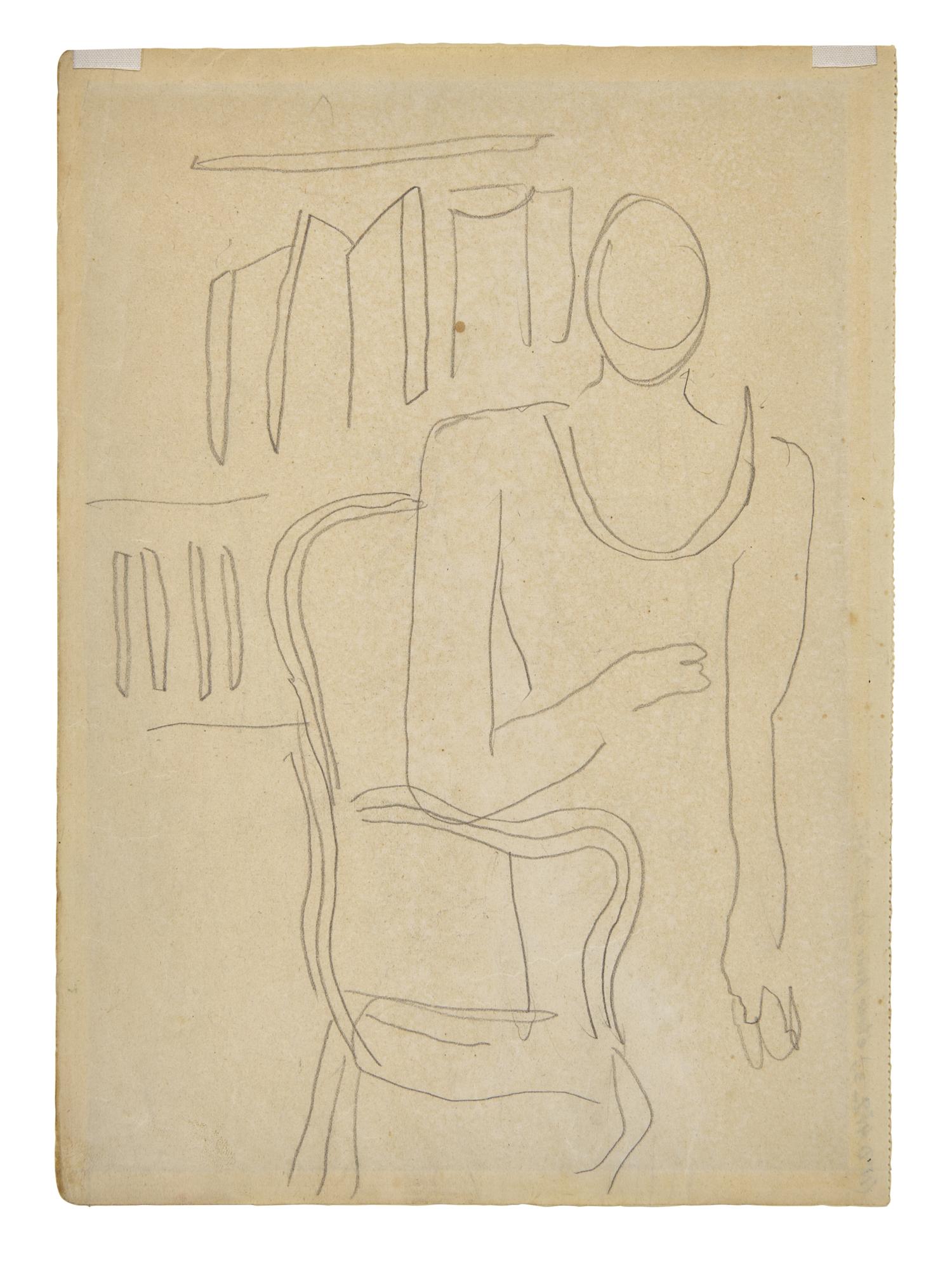 Étude pour le Portrait de Madame Dale; with another study for the portrait verso (A Double-Sided Work), c. 1935