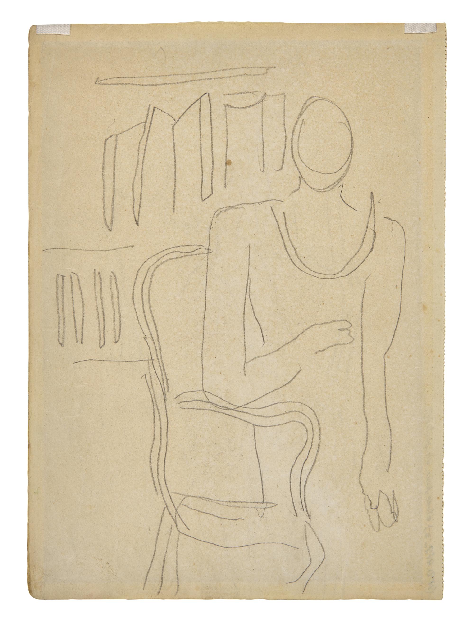 Étude pour le Portrait de Madame Dale; with another study for the portrait verso (A Double-Sided Work), c. 1935