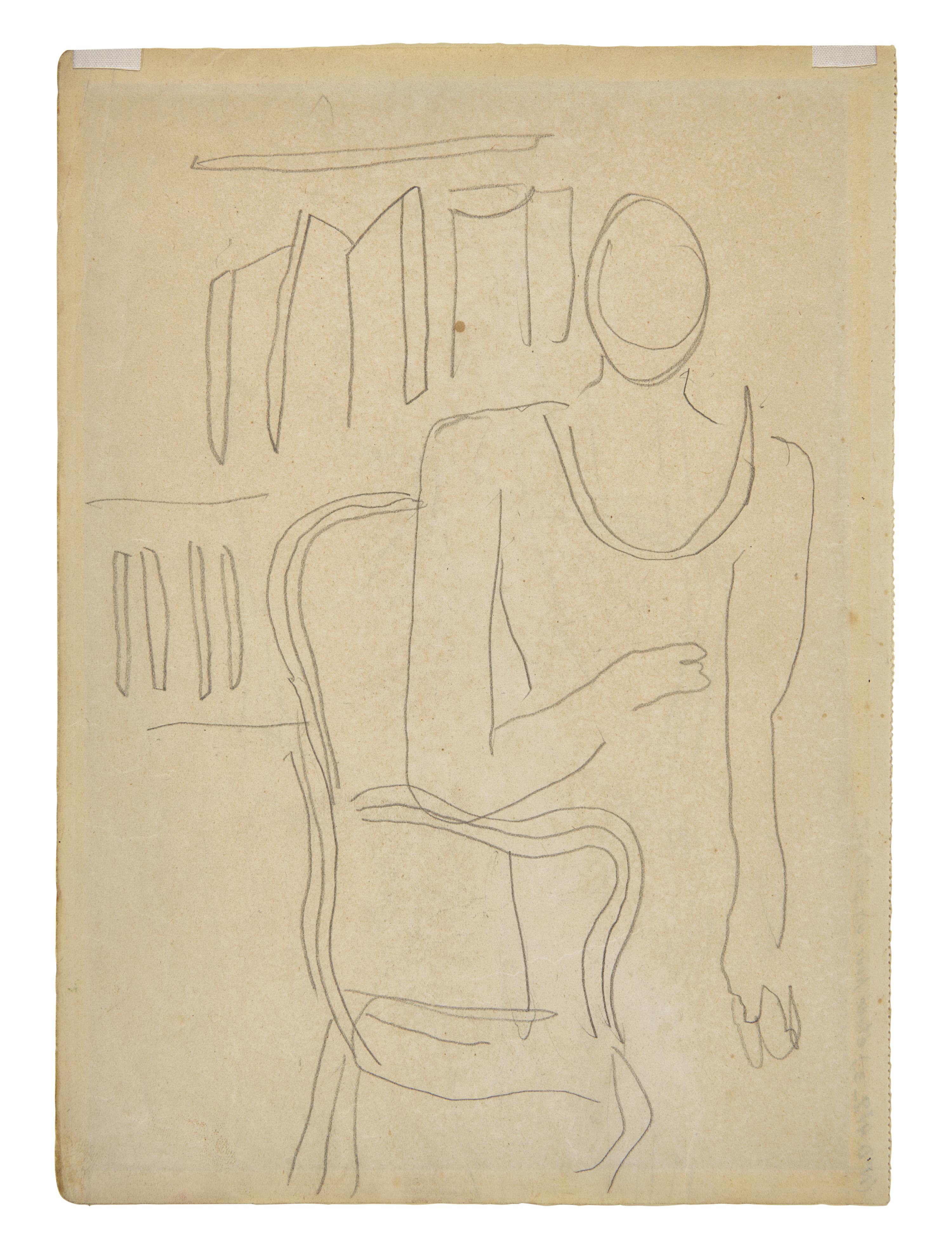 Étude pour le Portrait de Madame Dale; with another study for the portrait verso (A Double-Sided Work), c. 1935