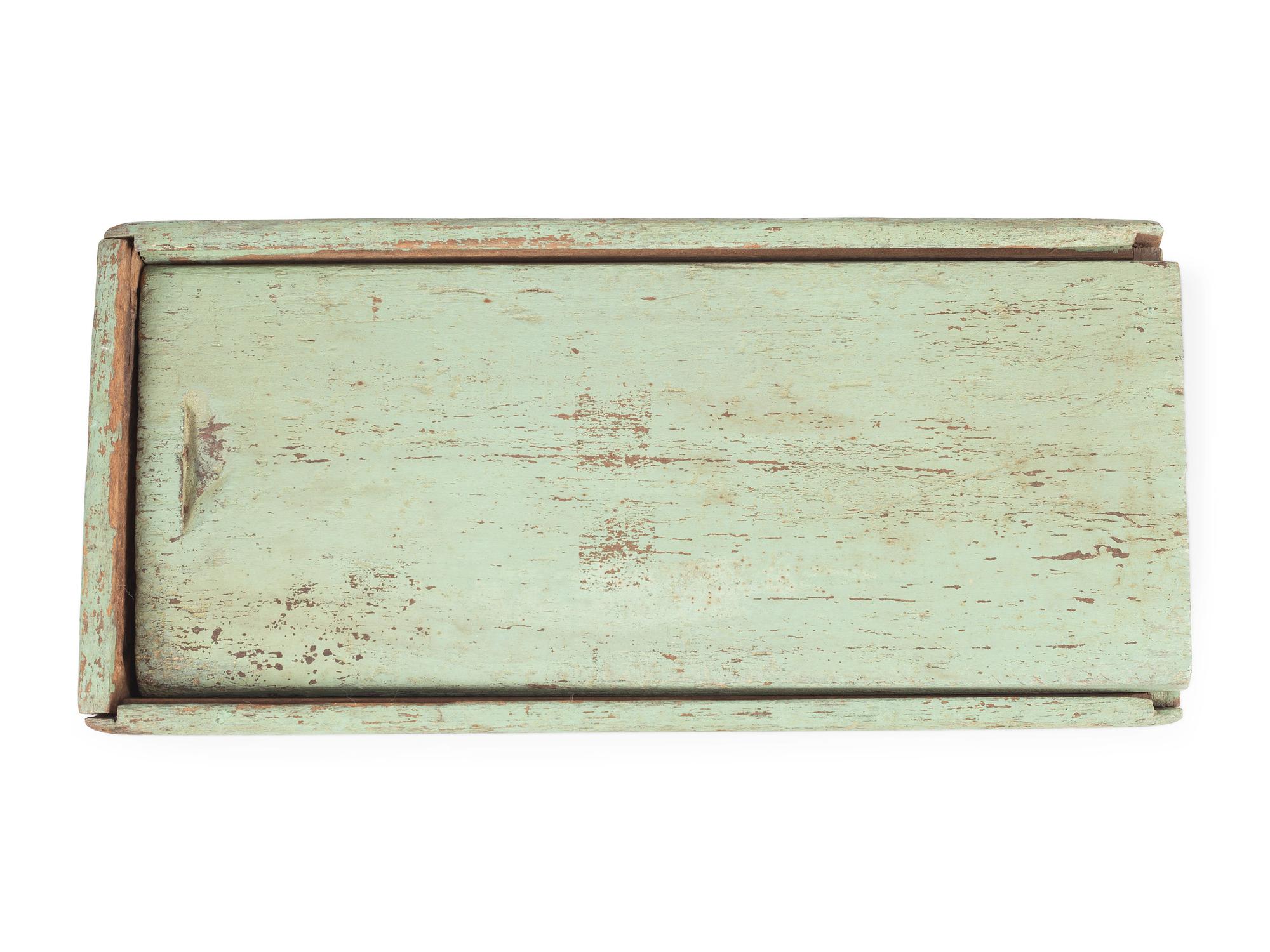 Three Painted Pantry and Slide Boxes