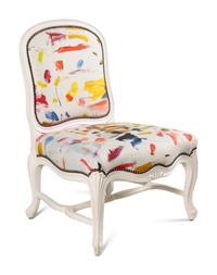 A Louis XV Style Side Chair with Pierre Frey Upholstery