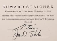 A group of six photographs (from Juxtapositions printed by George Tice with labels signed by George Tice and Joanna Steichen)