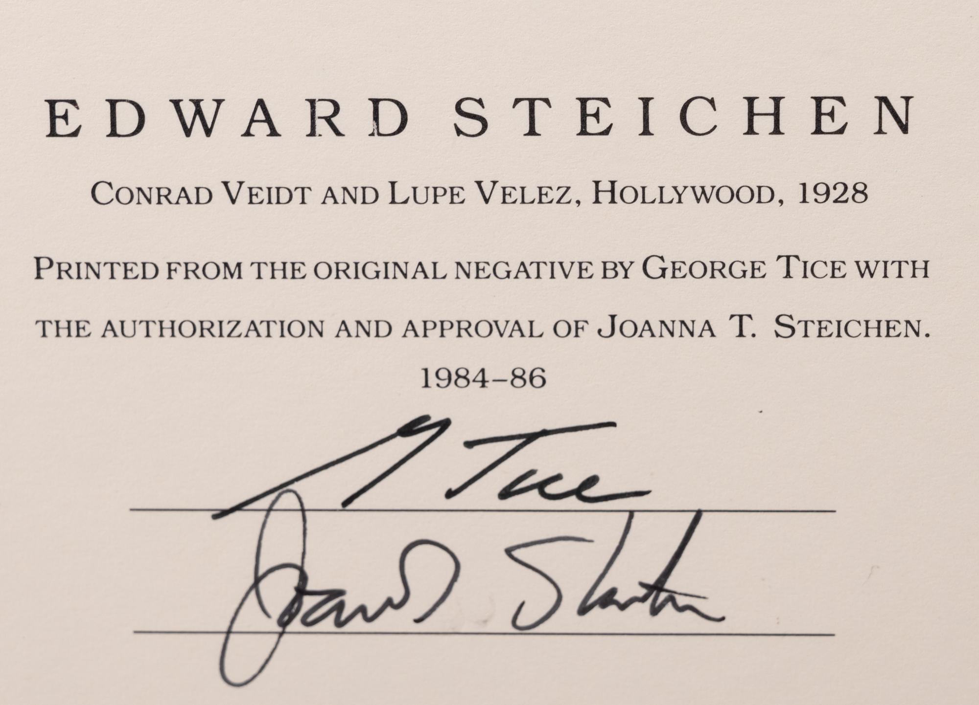 A group of six photographs (from Juxtapositions printed by George Tice with labels signed by George Tice and Joanna Steichen)