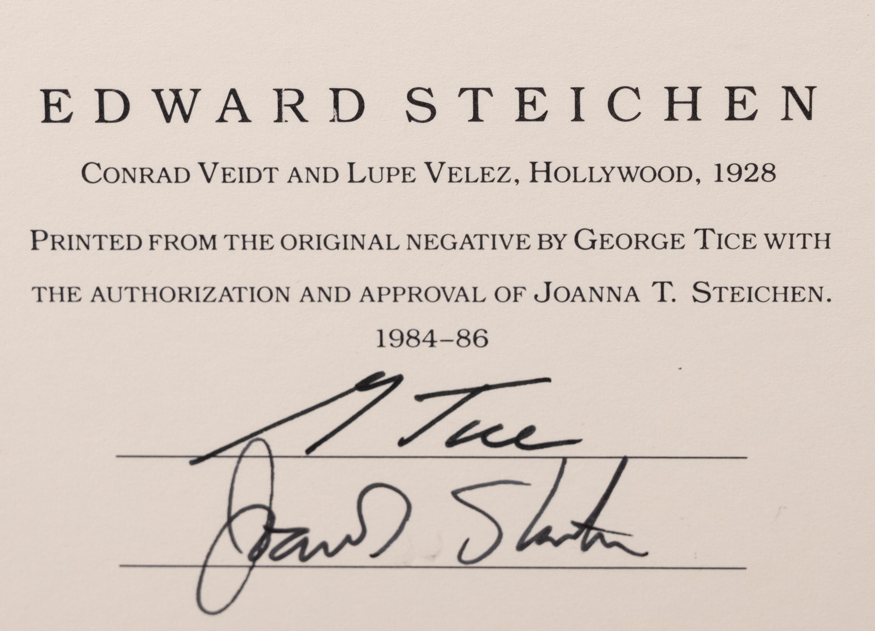 A group of six photographs (from Juxtapositions printed by George Tice with labels signed by George Tice and Joanna Steichen)