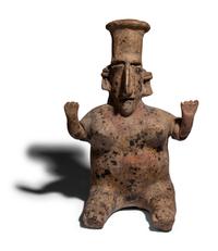A Jalisco Terracotta Seated Woman