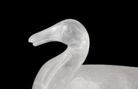 A Pair of Chinese Carved Rock Crystal Ducks