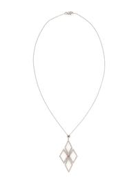 DIAMOND AND PINK TOURMALINE PENDANT NECKLACE