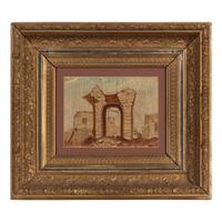 [Chicago Fire]. A group of 10 prints and 2 paintings, showing views of Chicago before and after the Great Fire, including: