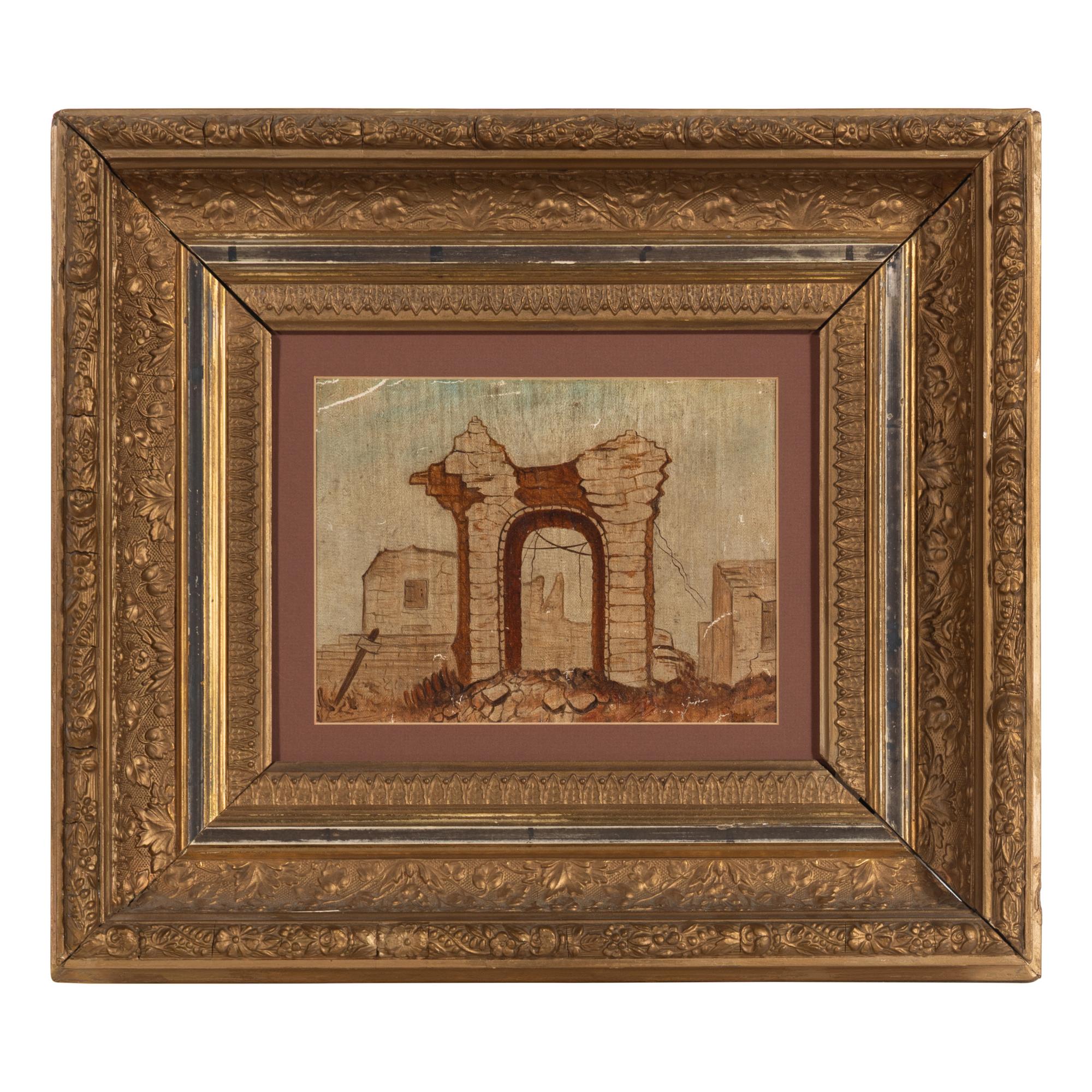 [Chicago Fire]. A group of 10 prints and 2 paintings, showing views of Chicago before and after the Great Fire, including: