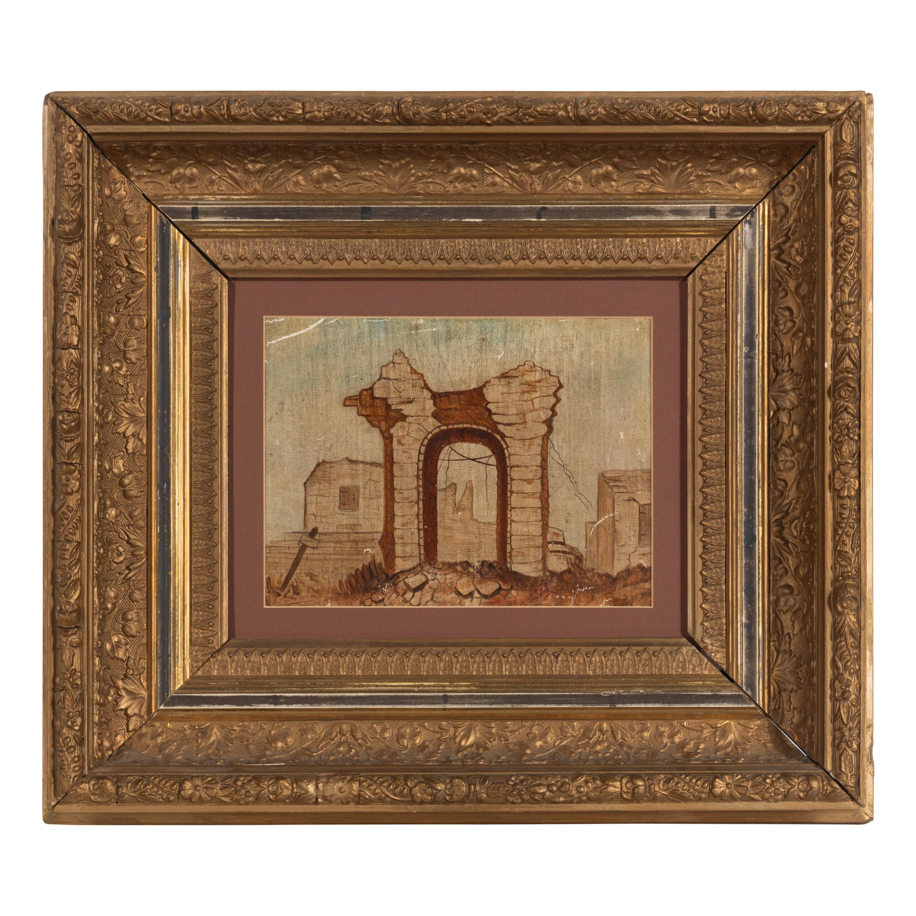 [Chicago Fire]. A group of 10 prints and 2 paintings, showing views of Chicago before and after the Great Fire, including: