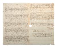 [WAR OF 1812]. MORTON, G. H. Autograph letter signed ("G. H. Morton"), to Peter P. Dox. Geneva, NY, 8 December 1812.