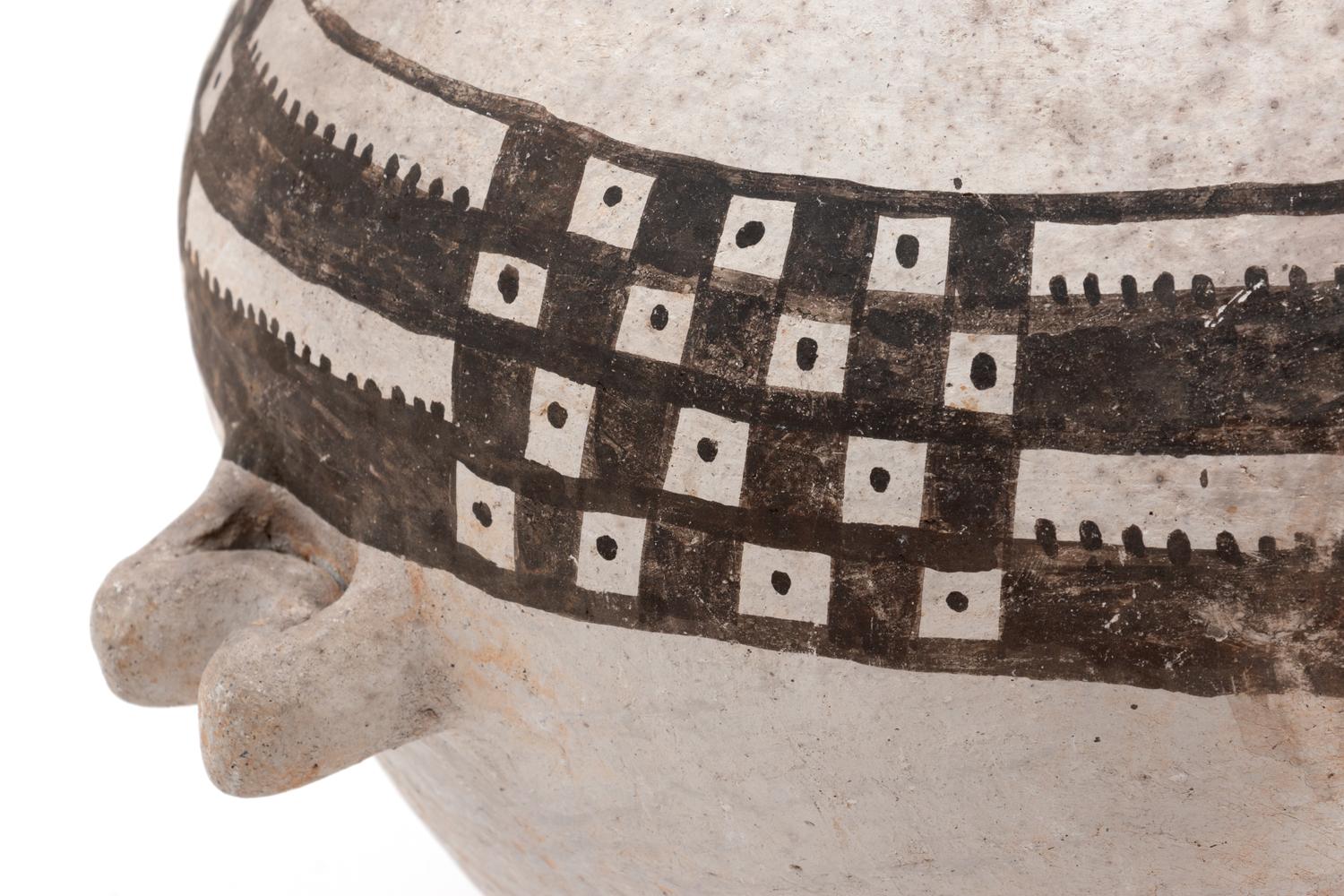 Mesa Verde Black-on-White Pottery Olla
