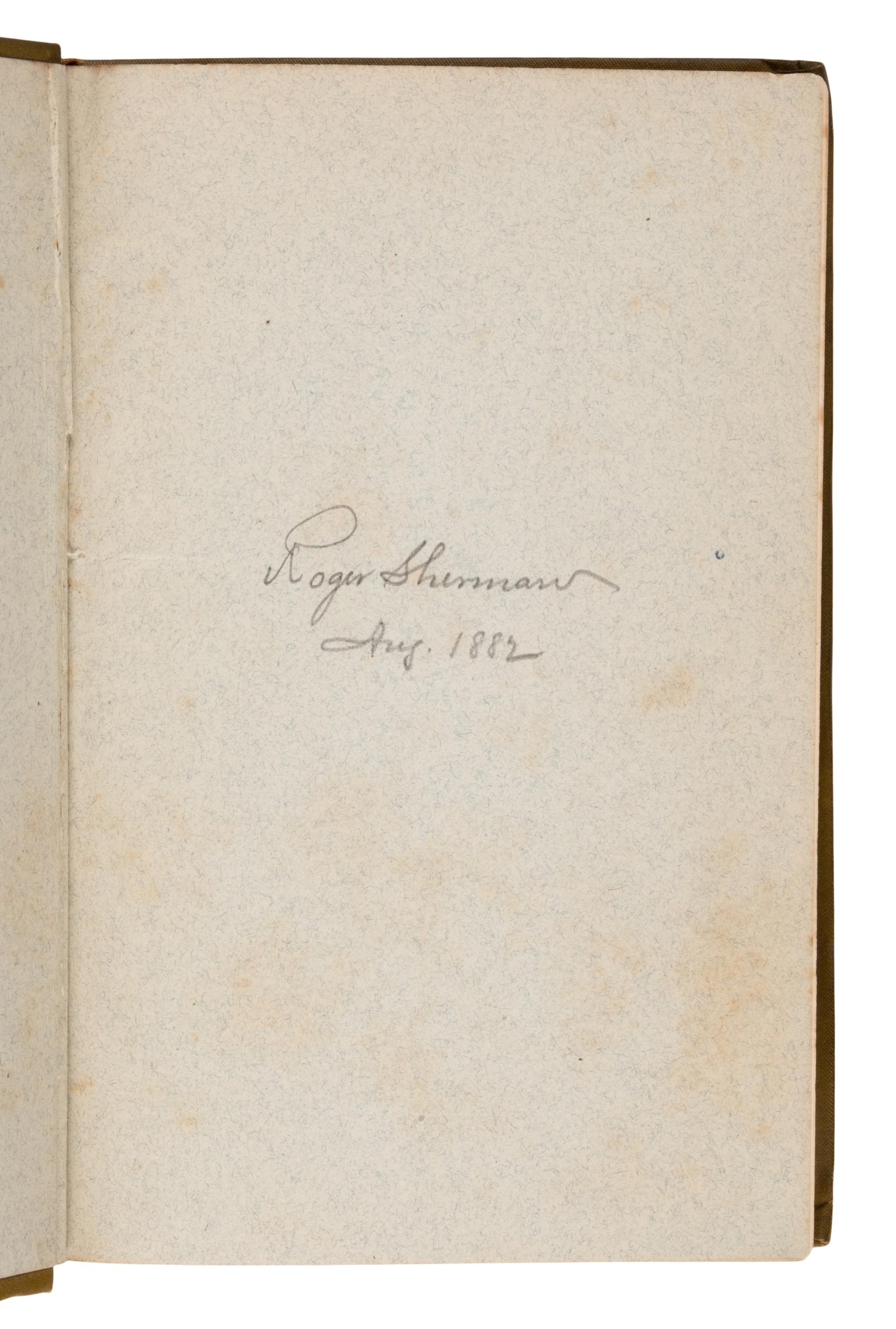 Whitman, Walt (1819-1892). Leaves of Grass . Philadelphia: [Sherman & Co.] for Rees Welsh & Co., 1882.