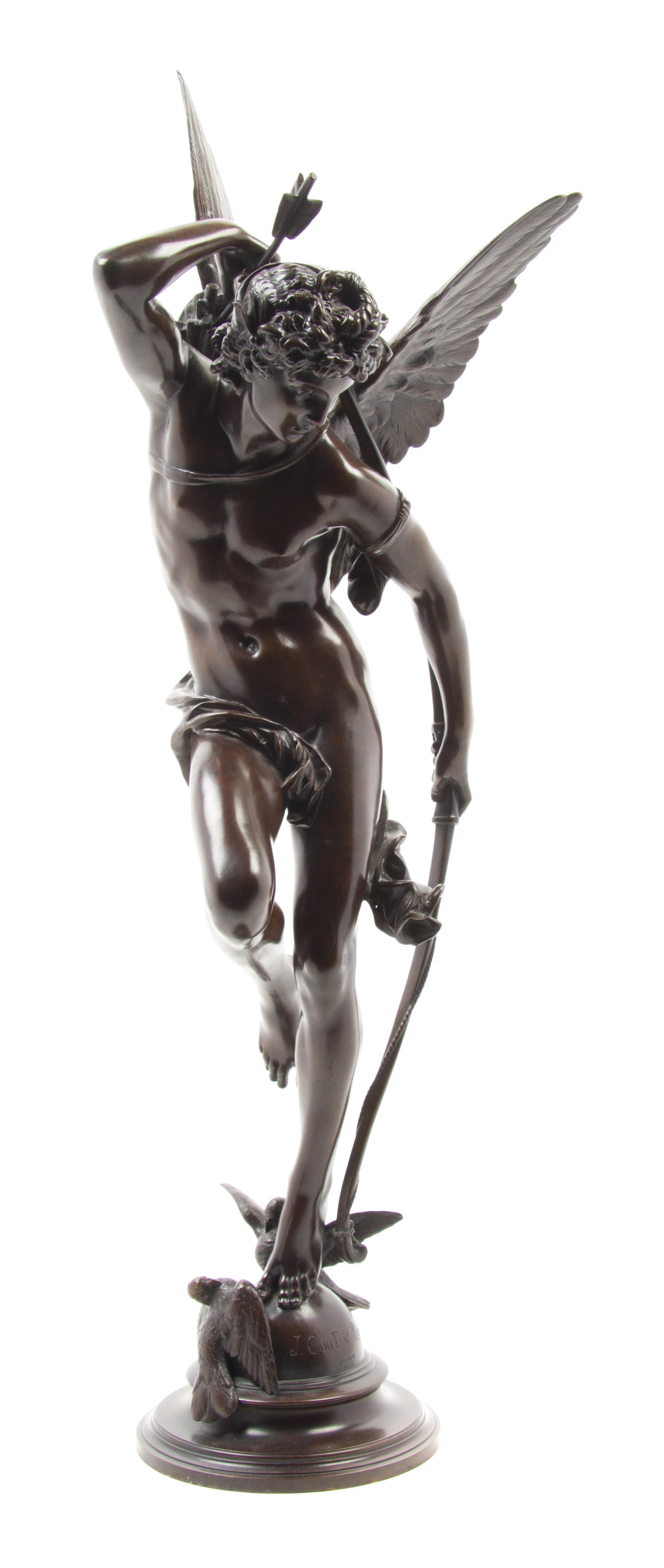 A French Bronze Figure Height 26 1/4 inches. — JULES FELIX COUTAN (1848-1939)