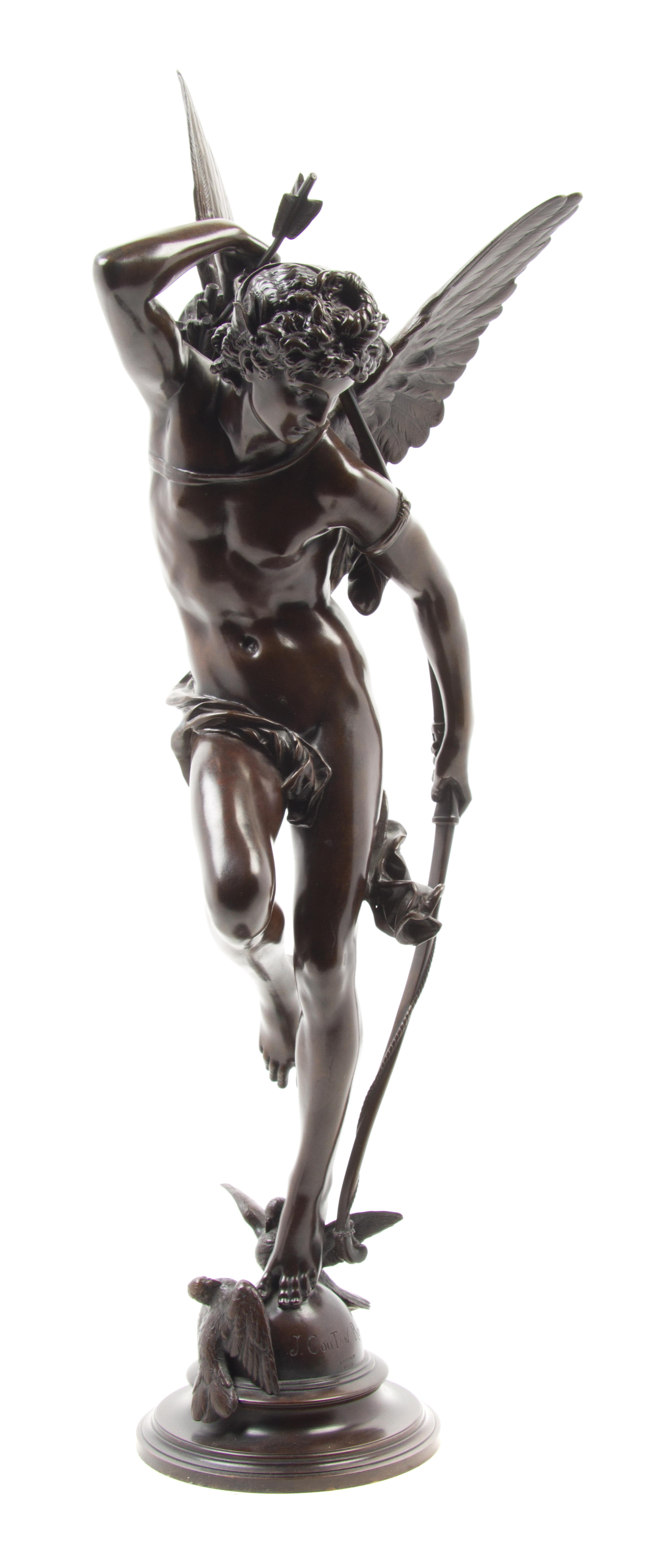 A French Bronze Figure Height 26 1/4 inches. — JULES FELIX COUTAN (1848-1939)