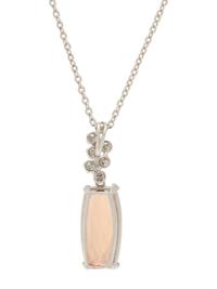 TOPAZ AND DIAMOND PENDANT/NECKLACE