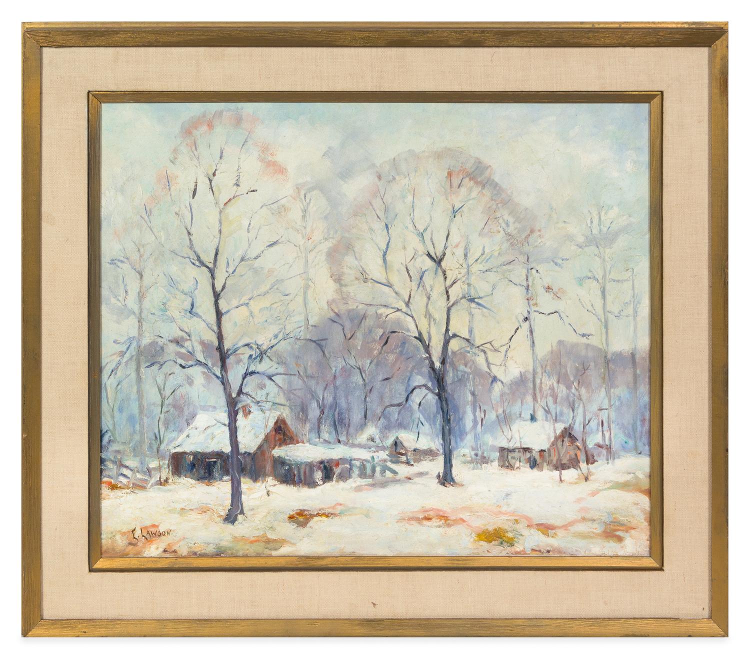 Ernest Lawson, (American/Canadian, 1873-1939), Winter Landscape