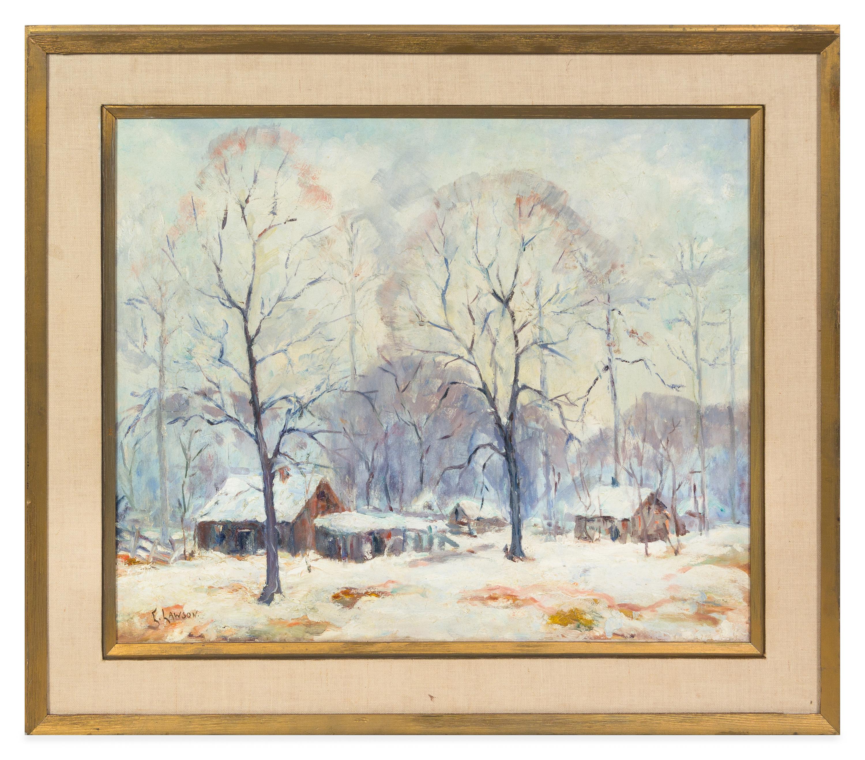 Ernest Lawson, (American/Canadian, 1873-1939), Winter Landscape