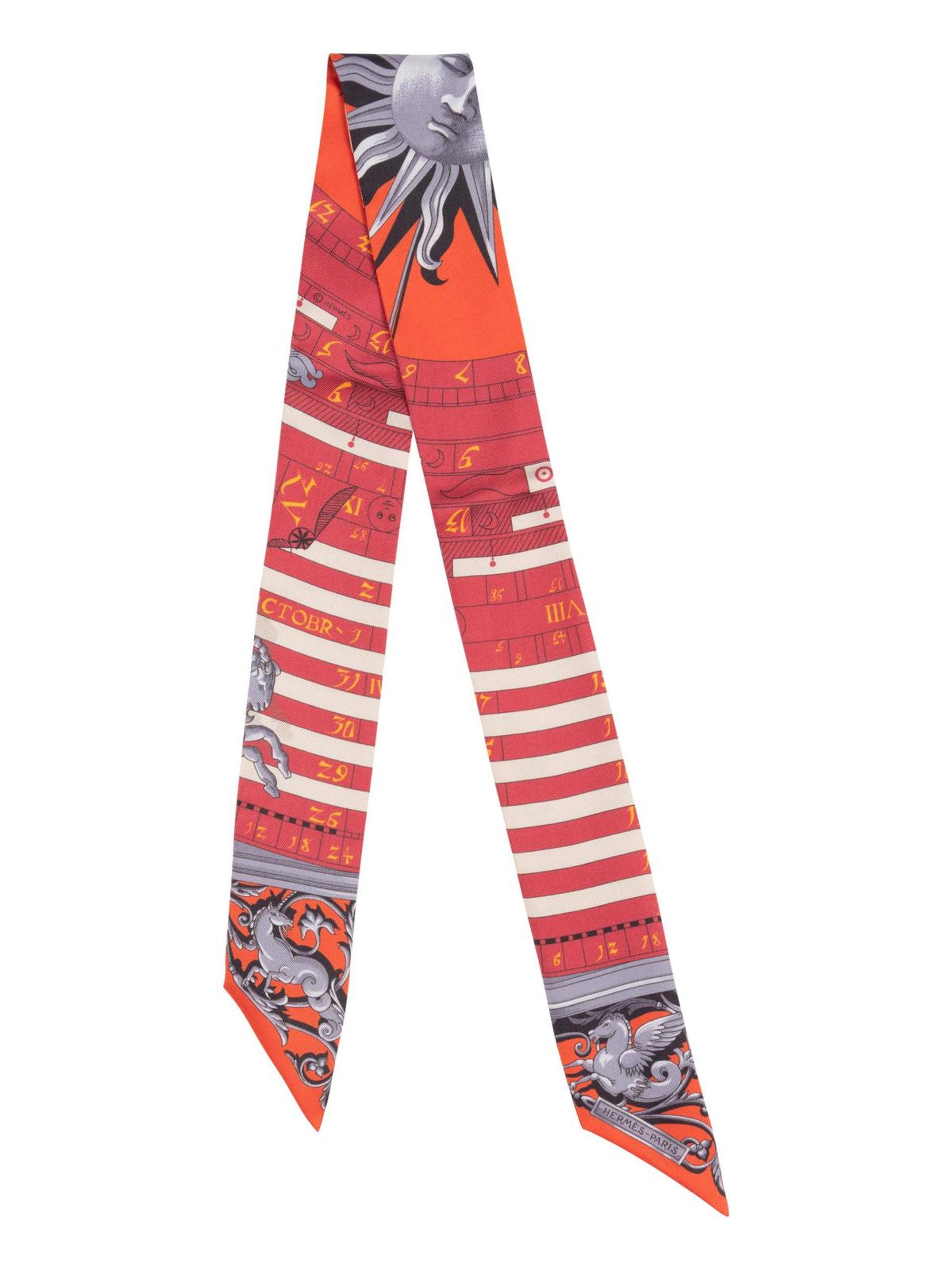 Three Hermès 86cm Silk Scarf, Twilly