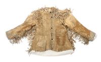 A Northern Plains Leather Scout Coat Length 26 inches.