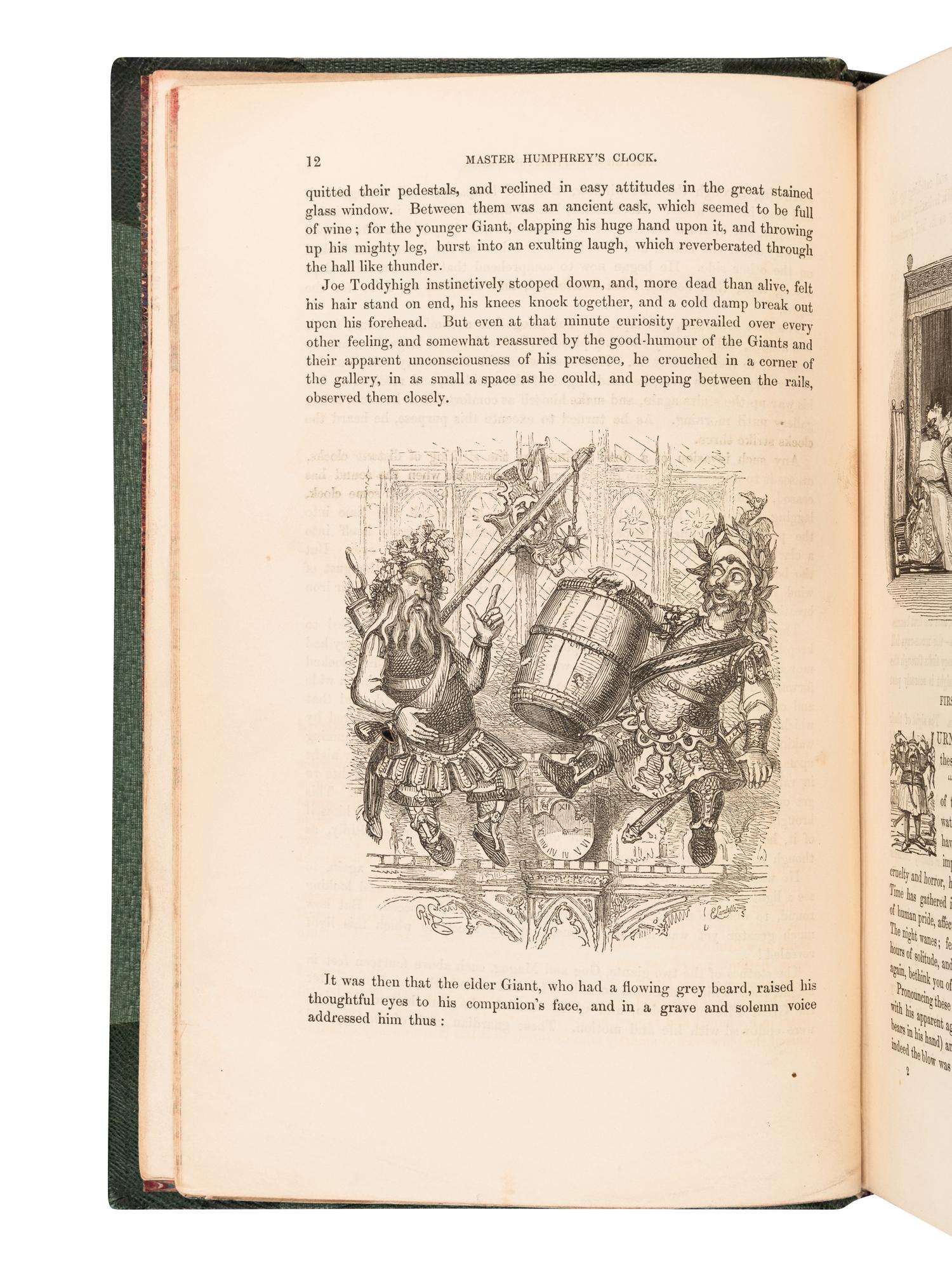 DICKENS, Charles (1812-1870). Master Humphrey's Clock . London: Chapman and Hall, 1840-1841.