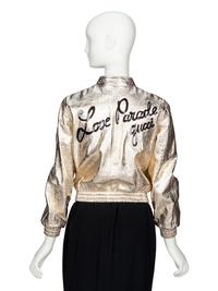 GUCCI, GOLD LEATHER "LOVE PARADE" JACKET