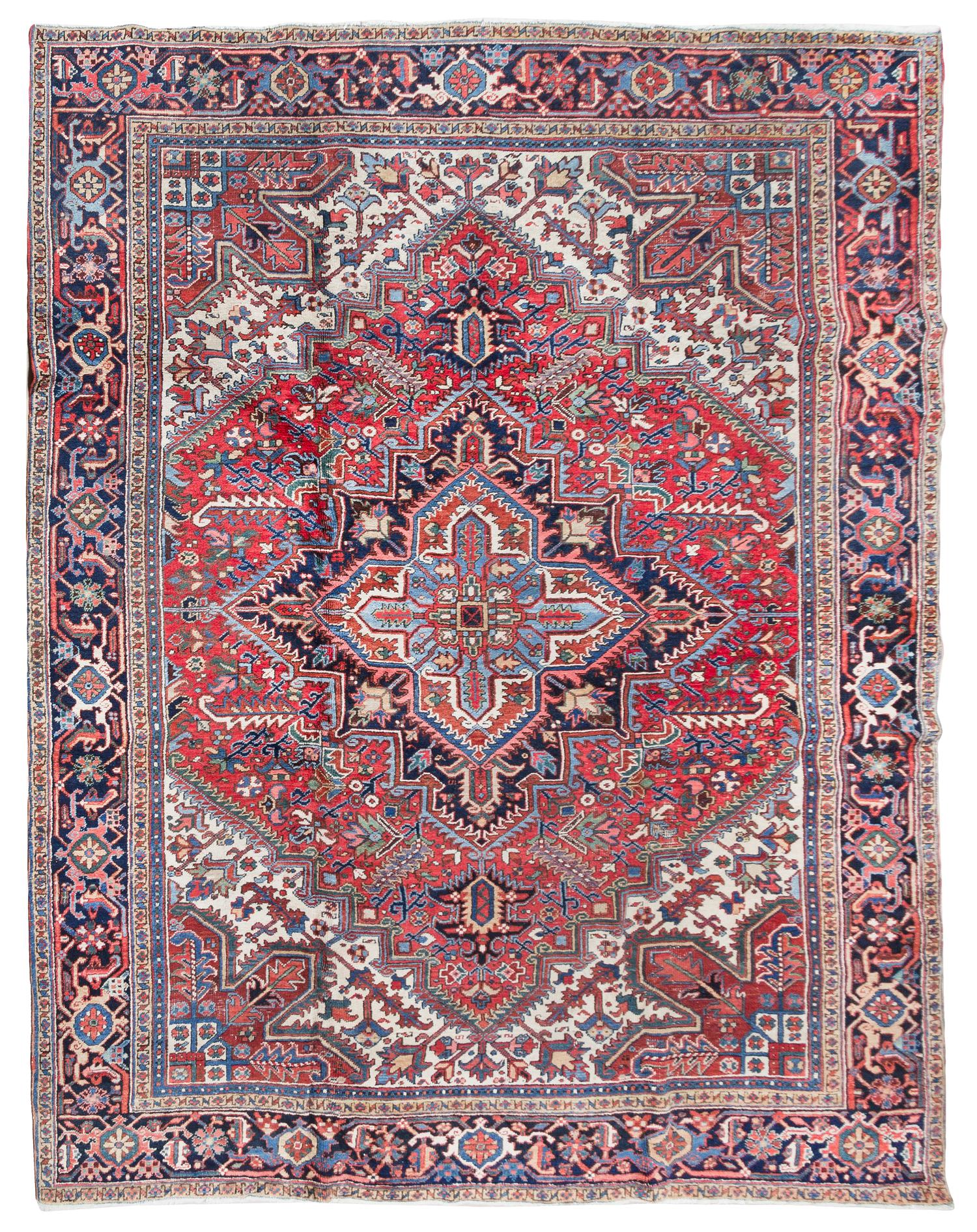 A Heriz Wool Rug 10 feet x 8 feet 1 inch. — CIRCA 1910