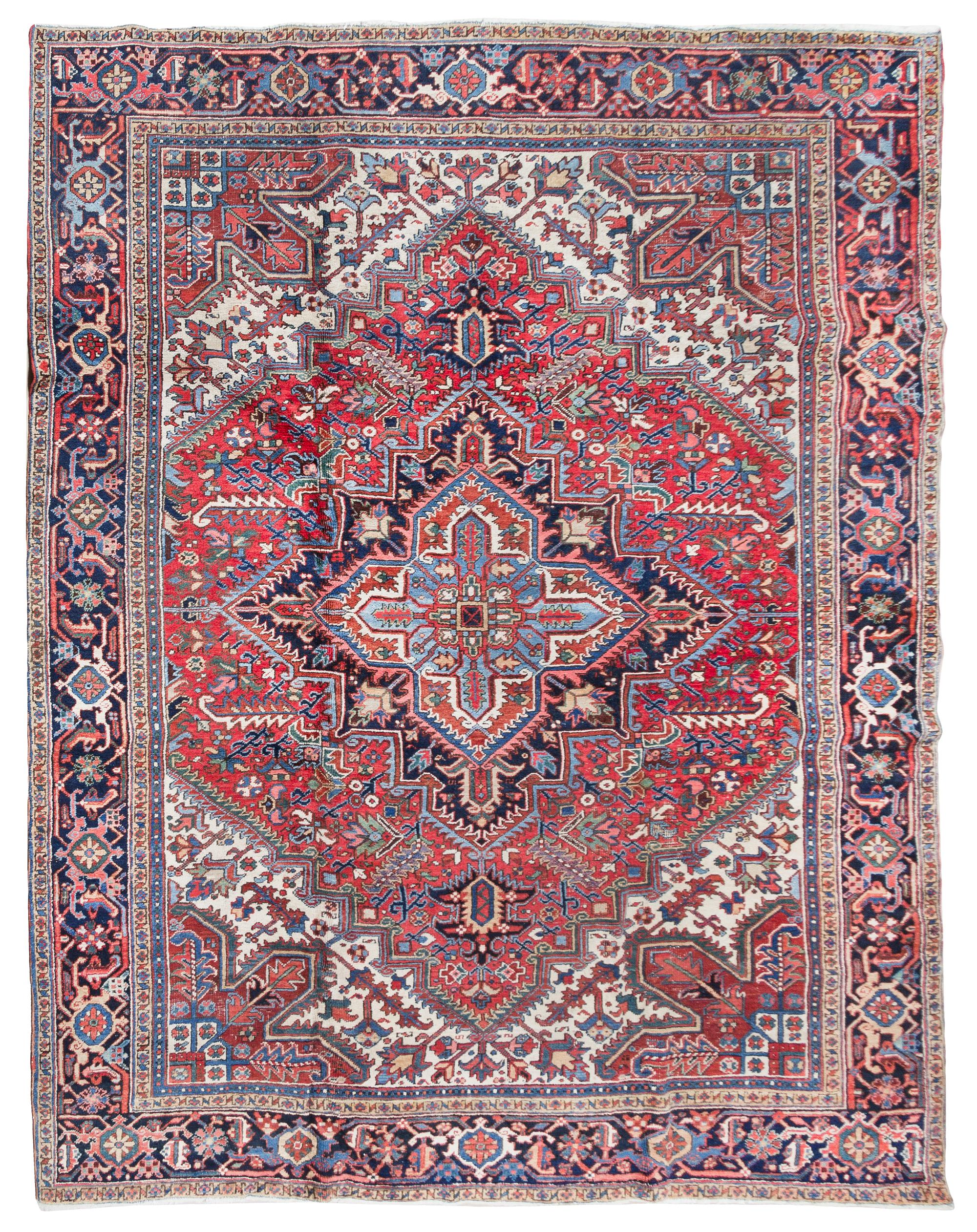 A Heriz Wool Rug 10 feet x 8 feet 1 inch. — CIRCA 1910