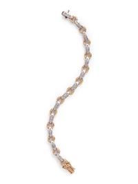 BICOLOR GOLD AND DIAMOND BRACELET