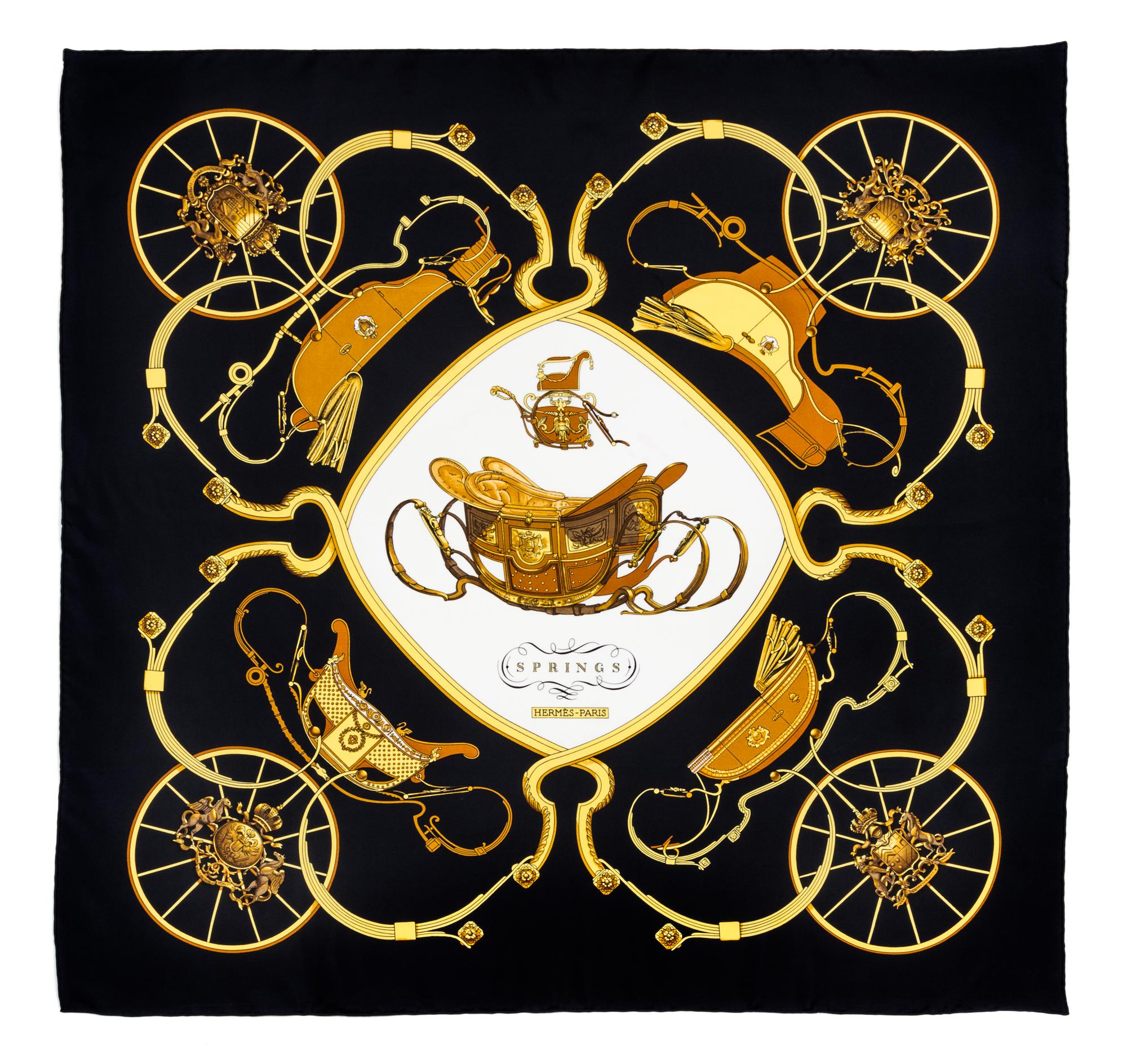 An Hermes 90cm Silk Scarf, 36"x36".