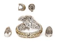 JOHN HARDY, COLLECTION OF SILVER AND GOLD JEWELRY